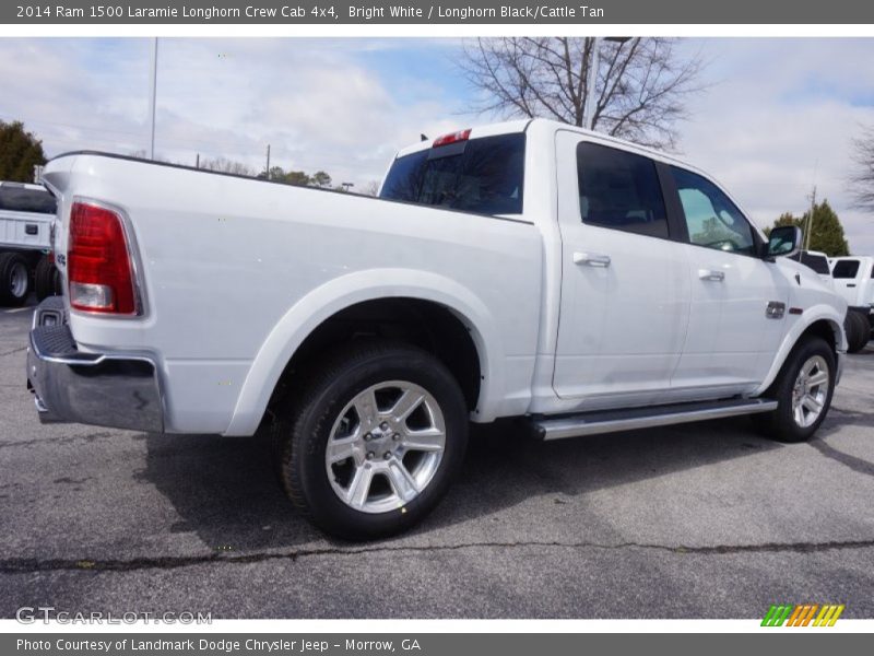 Bright White / Longhorn Black/Cattle Tan 2014 Ram 1500 Laramie Longhorn Crew Cab 4x4
