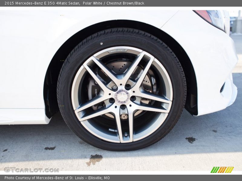 Polar White / Chestnut Brown/Black 2015 Mercedes-Benz E 350 4Matic Sedan