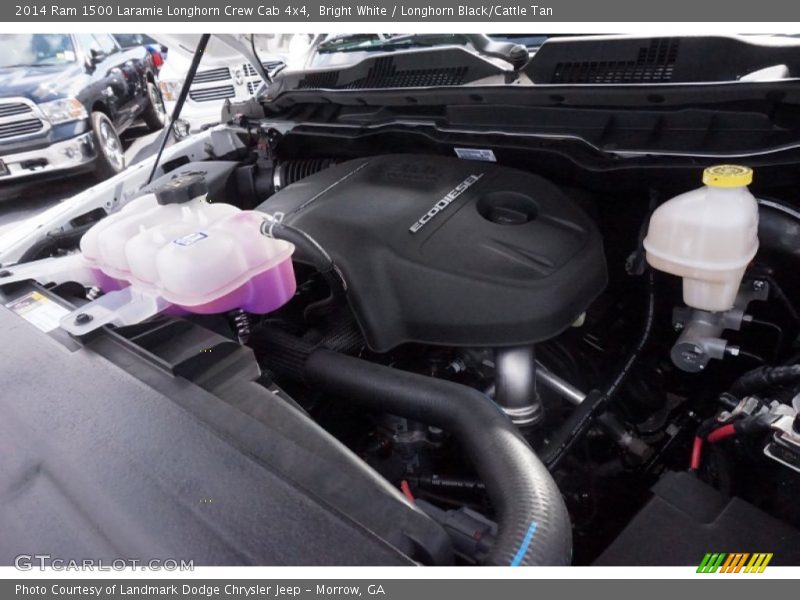 Bright White / Longhorn Black/Cattle Tan 2014 Ram 1500 Laramie Longhorn Crew Cab 4x4