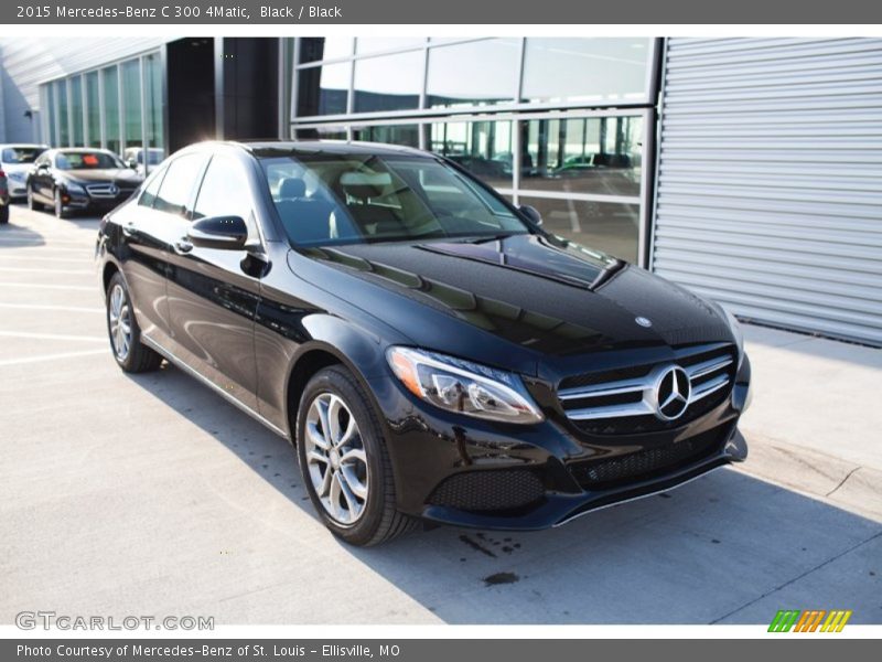 Black / Black 2015 Mercedes-Benz C 300 4Matic