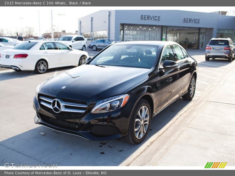 Black / Black 2015 Mercedes-Benz C 300 4Matic
