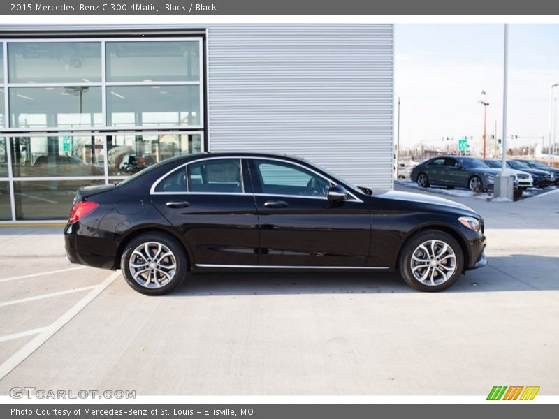 Black / Black 2015 Mercedes-Benz C 300 4Matic