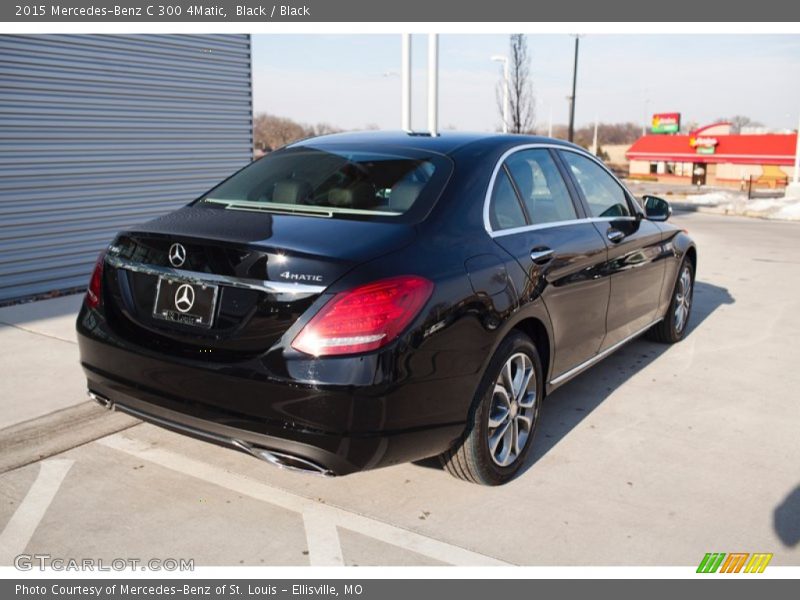 Black / Black 2015 Mercedes-Benz C 300 4Matic