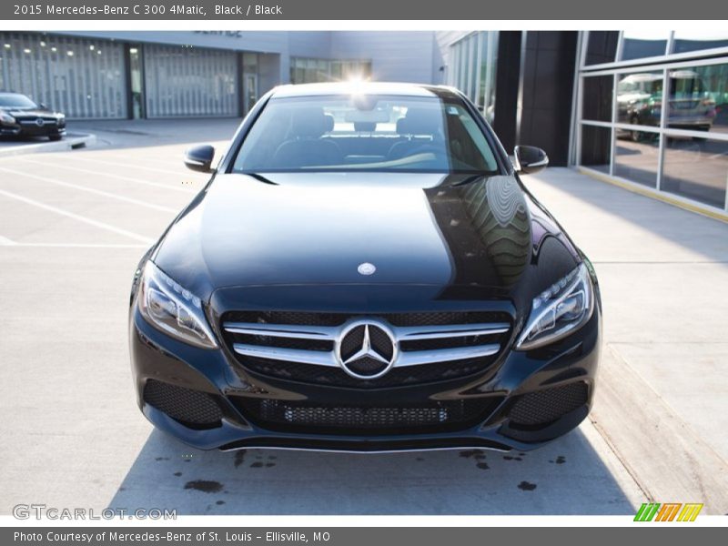 Black / Black 2015 Mercedes-Benz C 300 4Matic