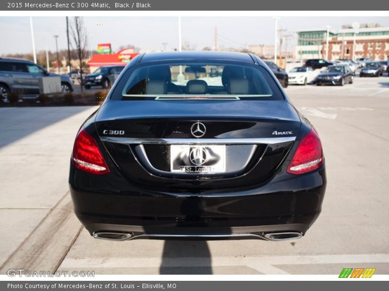 Black / Black 2015 Mercedes-Benz C 300 4Matic