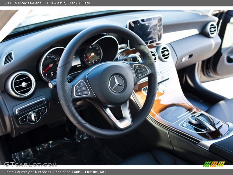 Black / Black 2015 Mercedes-Benz C 300 4Matic