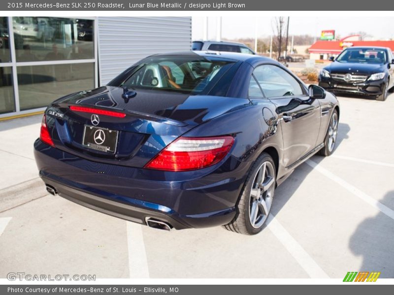 Lunar Blue Metallic / designo Light Brown 2015 Mercedes-Benz SLK 250 Roadster