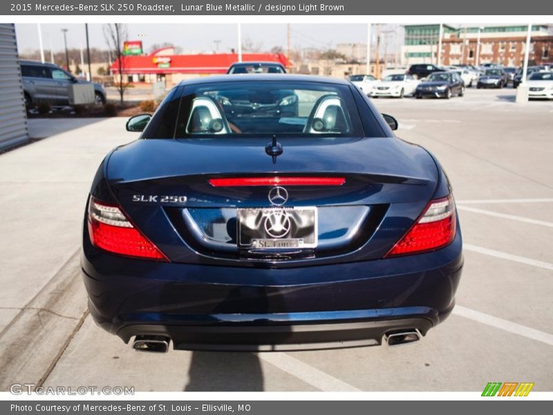 Lunar Blue Metallic / designo Light Brown 2015 Mercedes-Benz SLK 250 Roadster