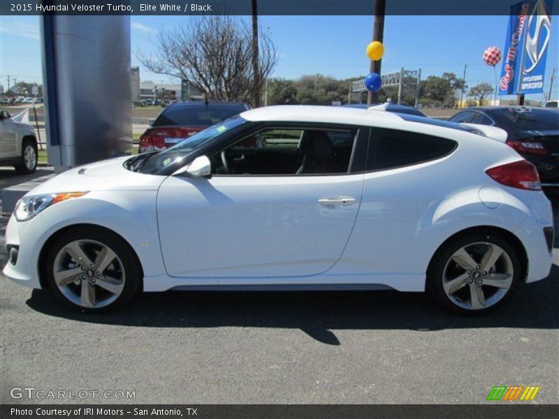 Elite White / Black 2015 Hyundai Veloster Turbo