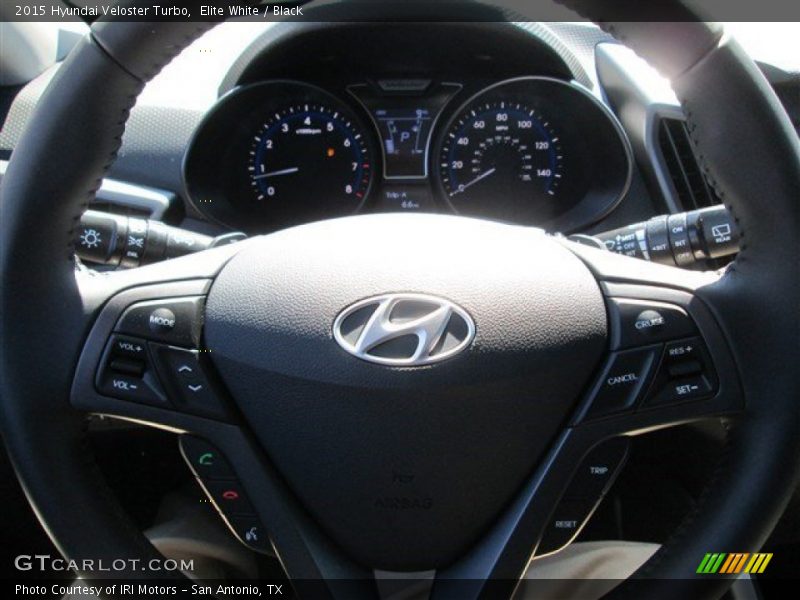Elite White / Black 2015 Hyundai Veloster Turbo