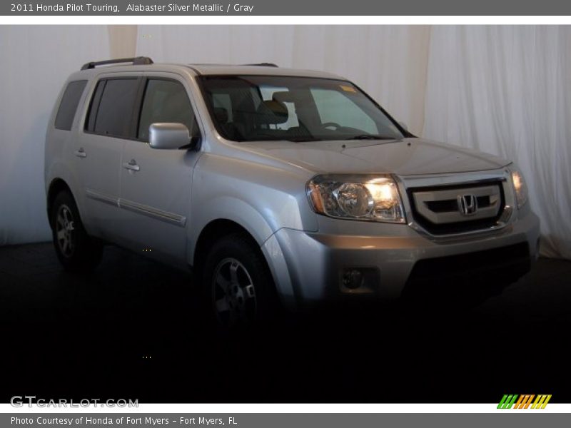Alabaster Silver Metallic / Gray 2011 Honda Pilot Touring