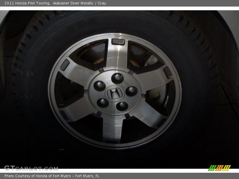 Alabaster Silver Metallic / Gray 2011 Honda Pilot Touring