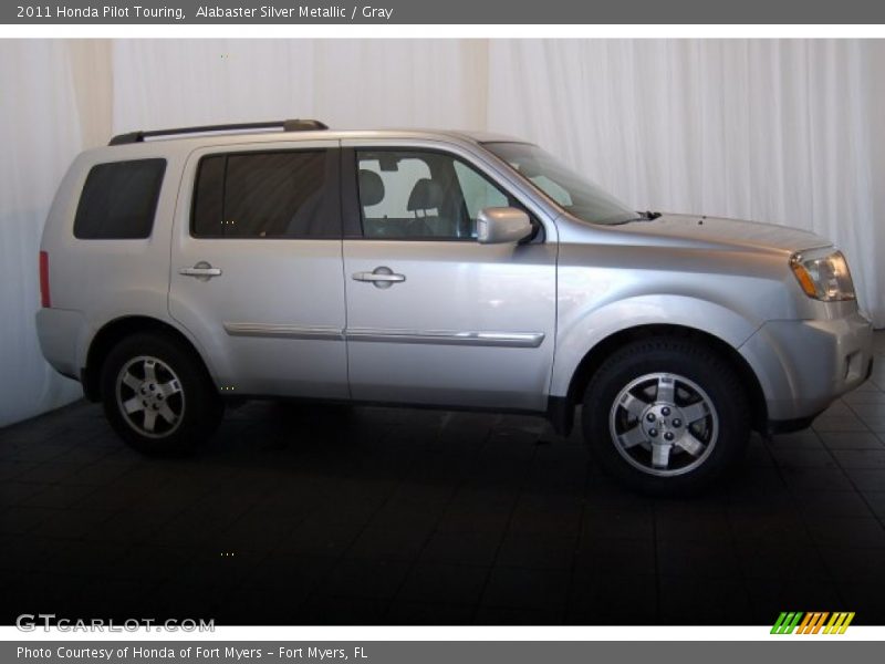 Alabaster Silver Metallic / Gray 2011 Honda Pilot Touring