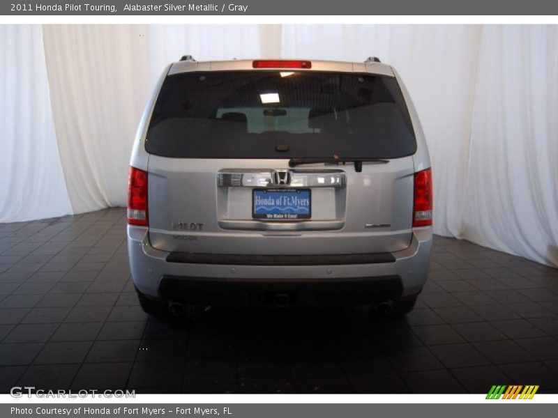 Alabaster Silver Metallic / Gray 2011 Honda Pilot Touring