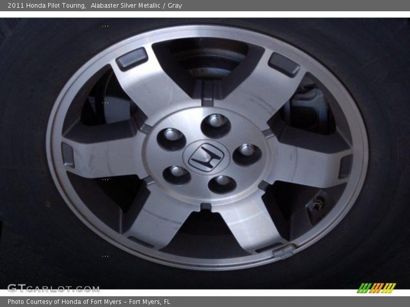 Alabaster Silver Metallic / Gray 2011 Honda Pilot Touring