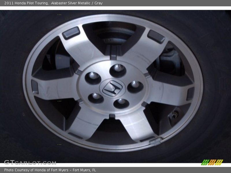 Alabaster Silver Metallic / Gray 2011 Honda Pilot Touring