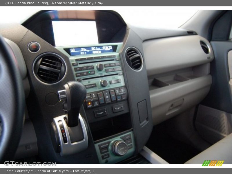 Alabaster Silver Metallic / Gray 2011 Honda Pilot Touring