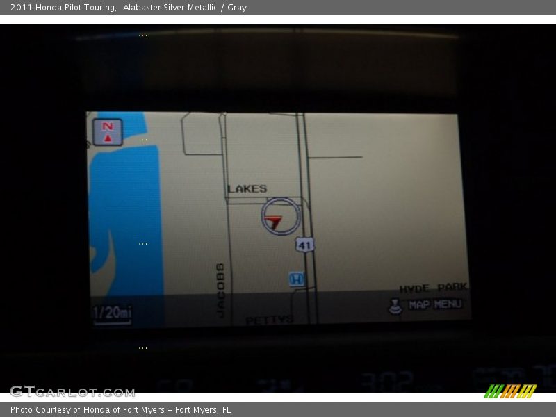 Alabaster Silver Metallic / Gray 2011 Honda Pilot Touring