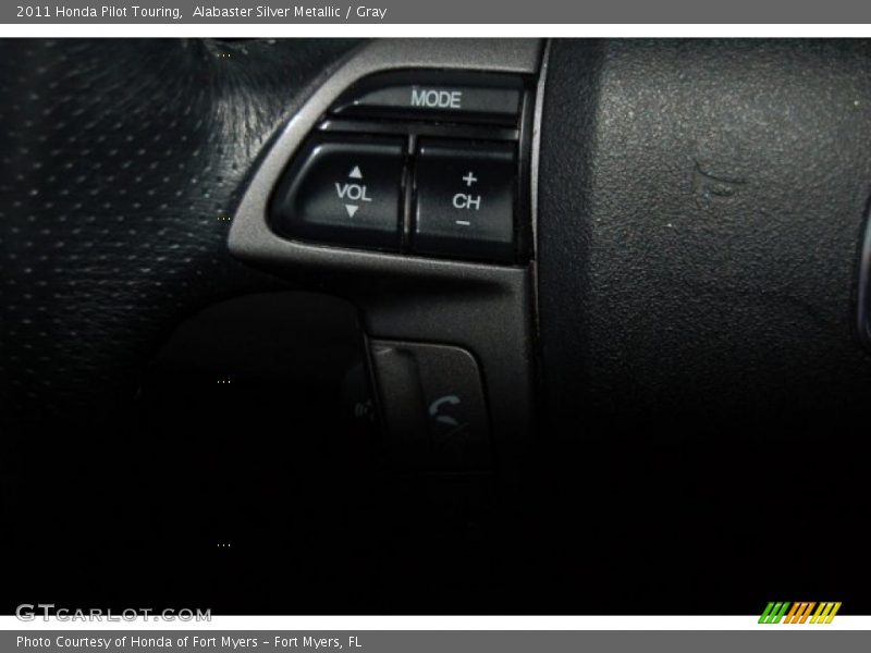 Alabaster Silver Metallic / Gray 2011 Honda Pilot Touring