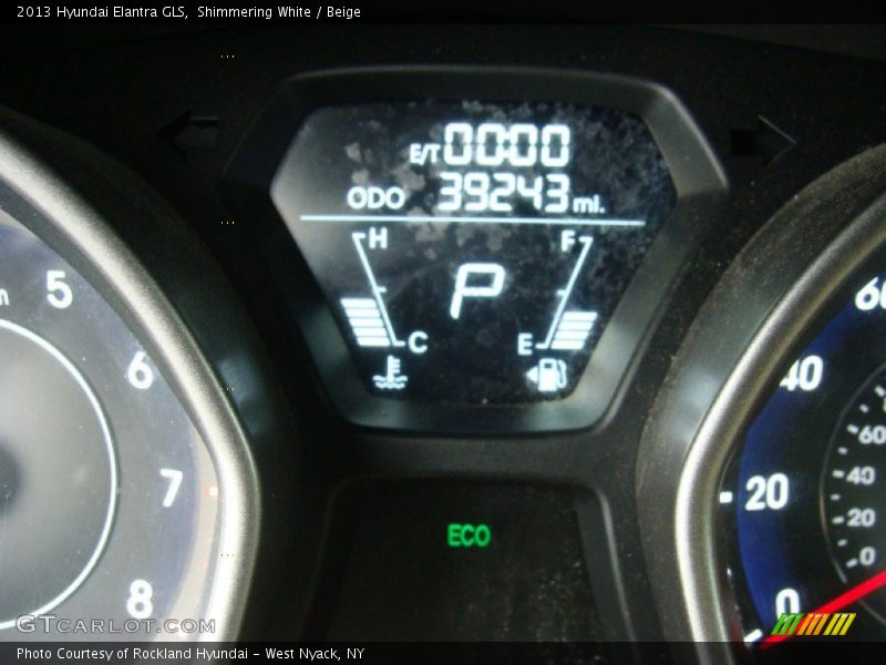 Shimmering White / Beige 2013 Hyundai Elantra GLS