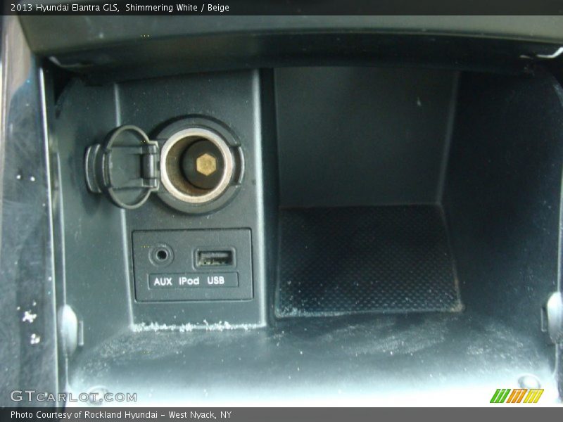 Shimmering White / Beige 2013 Hyundai Elantra GLS