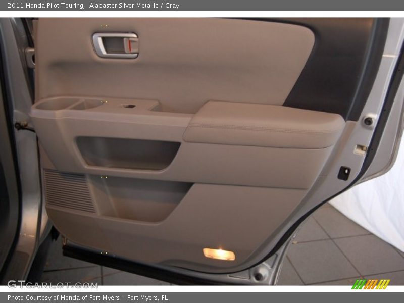 Alabaster Silver Metallic / Gray 2011 Honda Pilot Touring