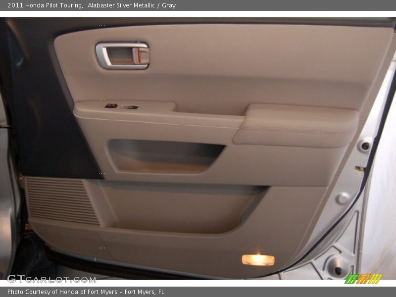 Alabaster Silver Metallic / Gray 2011 Honda Pilot Touring