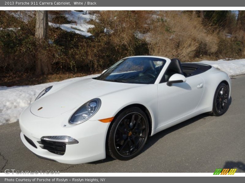 White / Black 2013 Porsche 911 Carrera Cabriolet