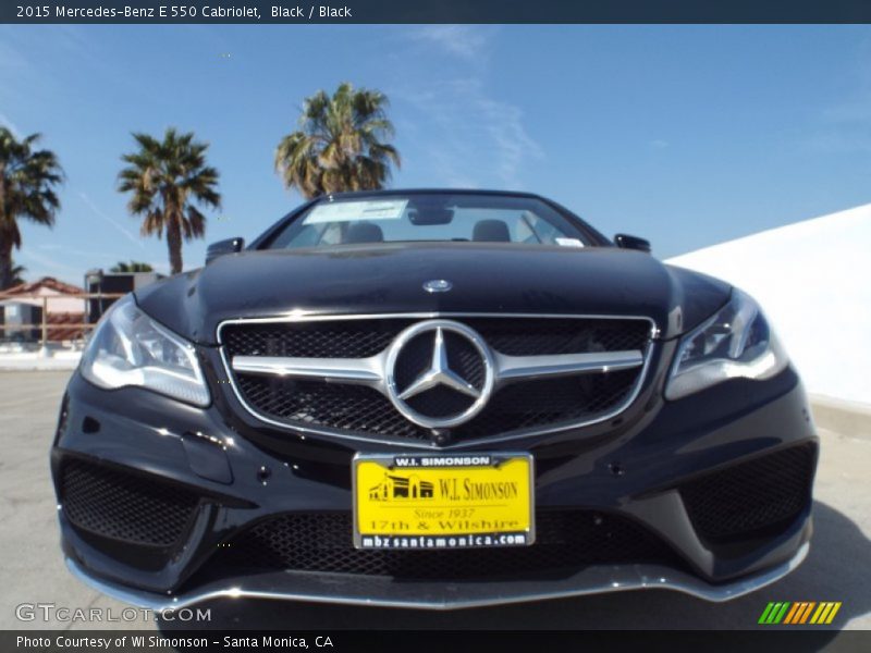 Black / Black 2015 Mercedes-Benz E 550 Cabriolet