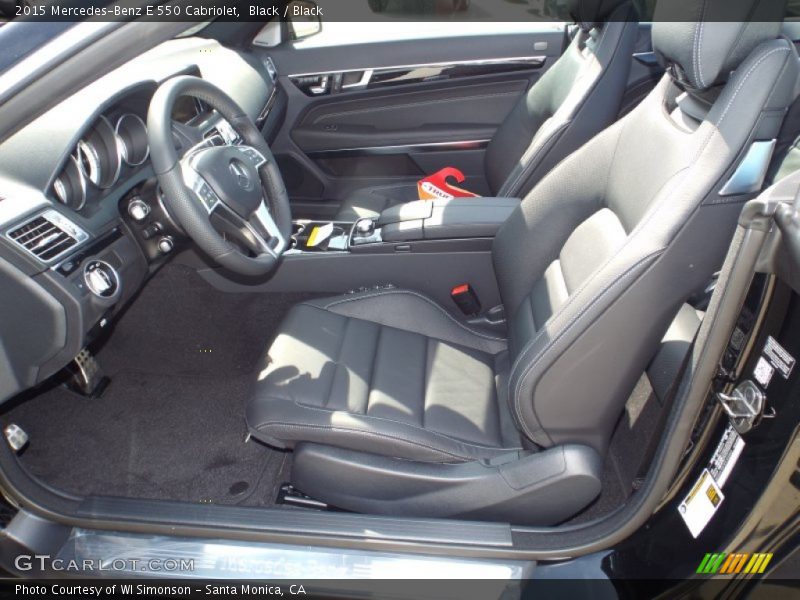 Black / Black 2015 Mercedes-Benz E 550 Cabriolet
