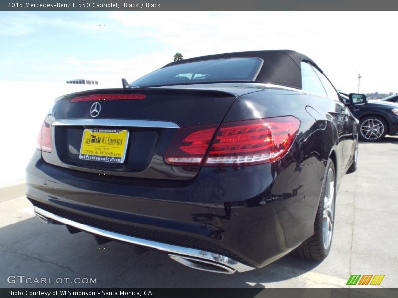 Black / Black 2015 Mercedes-Benz E 550 Cabriolet