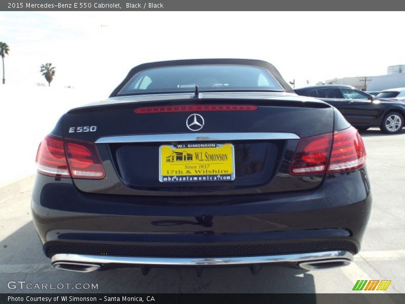 Black / Black 2015 Mercedes-Benz E 550 Cabriolet