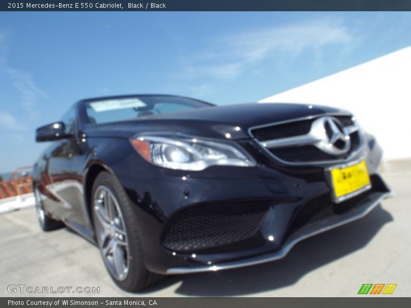 Black / Black 2015 Mercedes-Benz E 550 Cabriolet