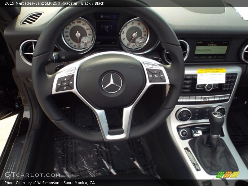 Black / Black 2015 Mercedes-Benz SLK 250 Roadster