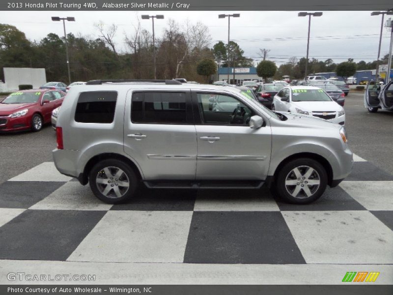 Alabaster Silver Metallic / Gray 2013 Honda Pilot Touring 4WD