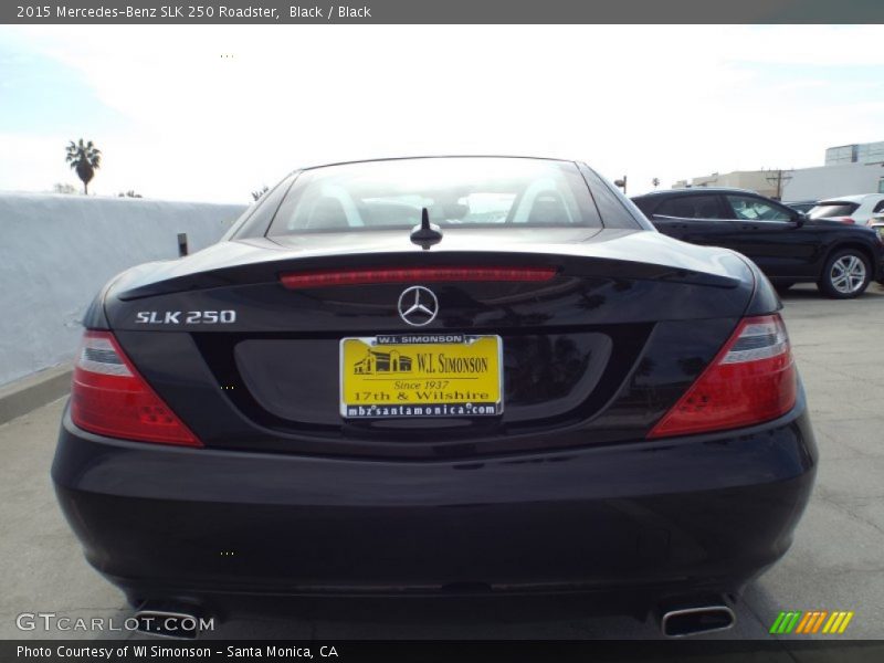 Black / Black 2015 Mercedes-Benz SLK 250 Roadster
