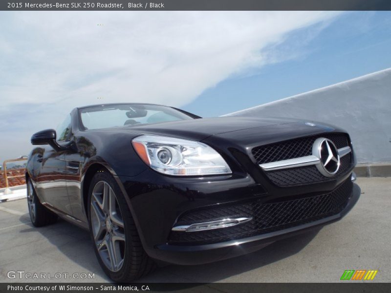 Black / Black 2015 Mercedes-Benz SLK 250 Roadster