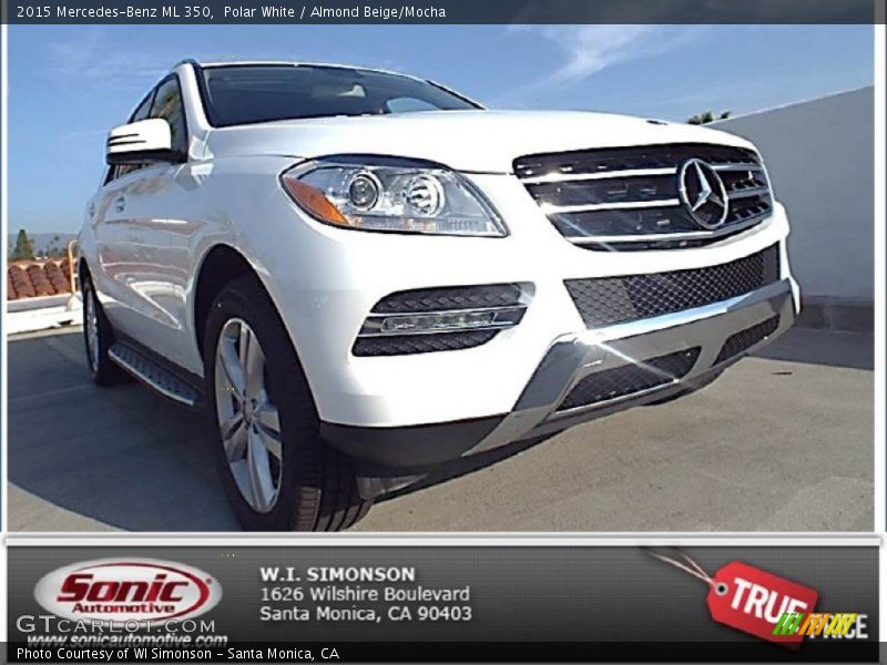 Polar White / Almond Beige/Mocha 2015 Mercedes-Benz ML 350