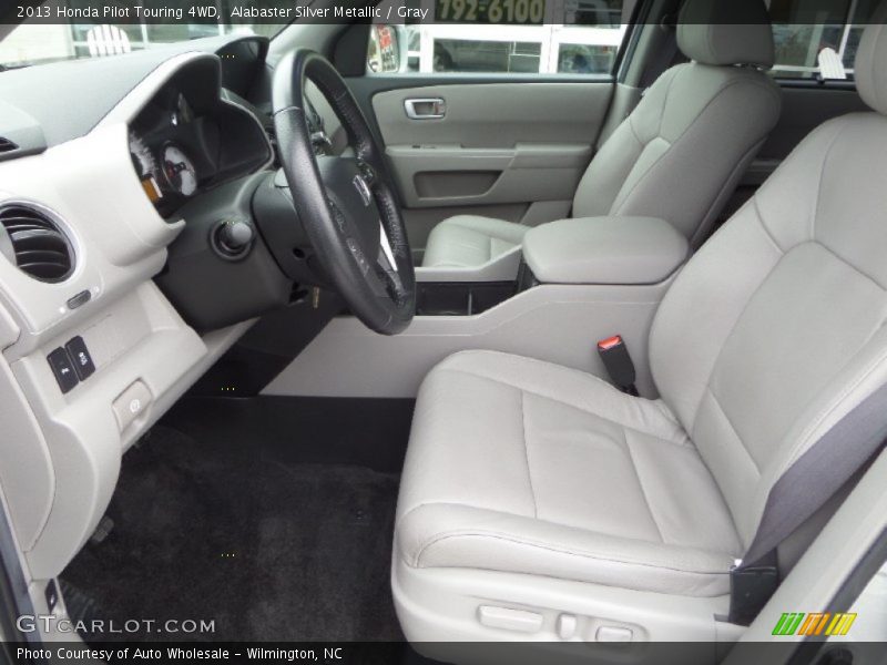 Alabaster Silver Metallic / Gray 2013 Honda Pilot Touring 4WD