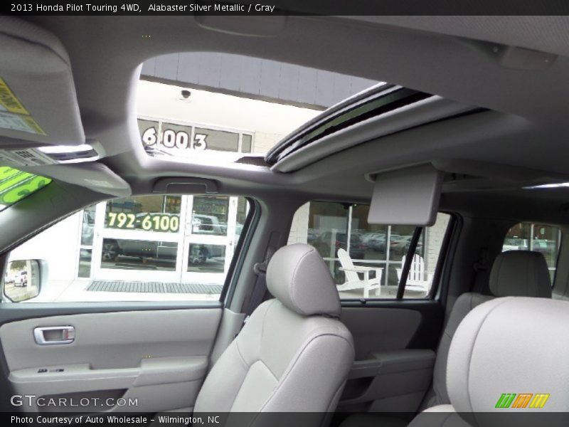 Alabaster Silver Metallic / Gray 2013 Honda Pilot Touring 4WD