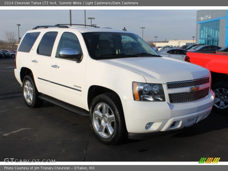 Summit White / Light Cashmere/Dark Cashmere 2014 Chevrolet Tahoe LTZ 4x4
