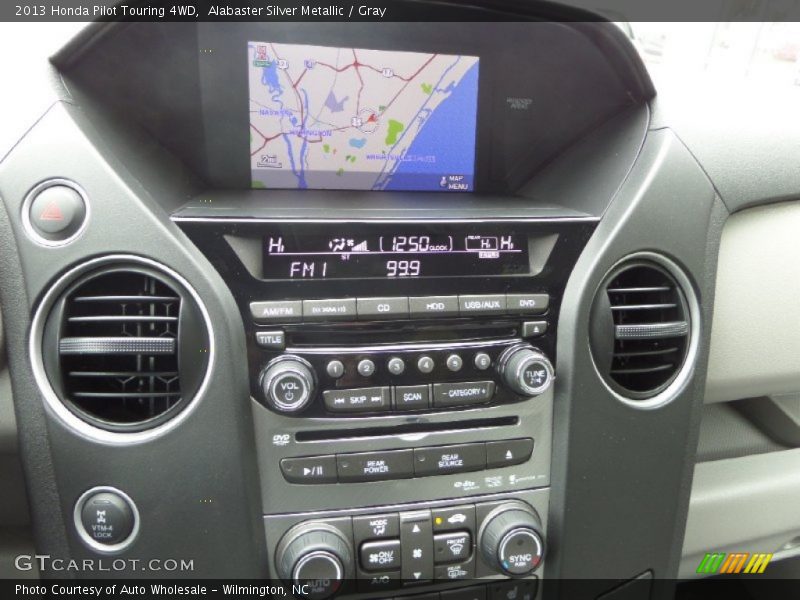 Alabaster Silver Metallic / Gray 2013 Honda Pilot Touring 4WD