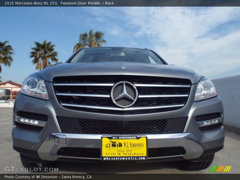 Paladium Silver Metallic / Black 2015 Mercedes-Benz ML 350