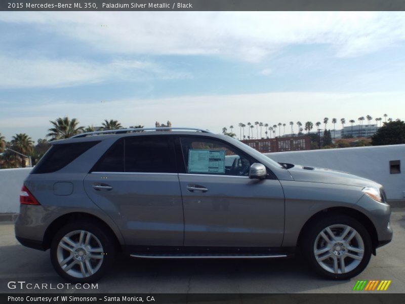 Paladium Silver Metallic / Black 2015 Mercedes-Benz ML 350