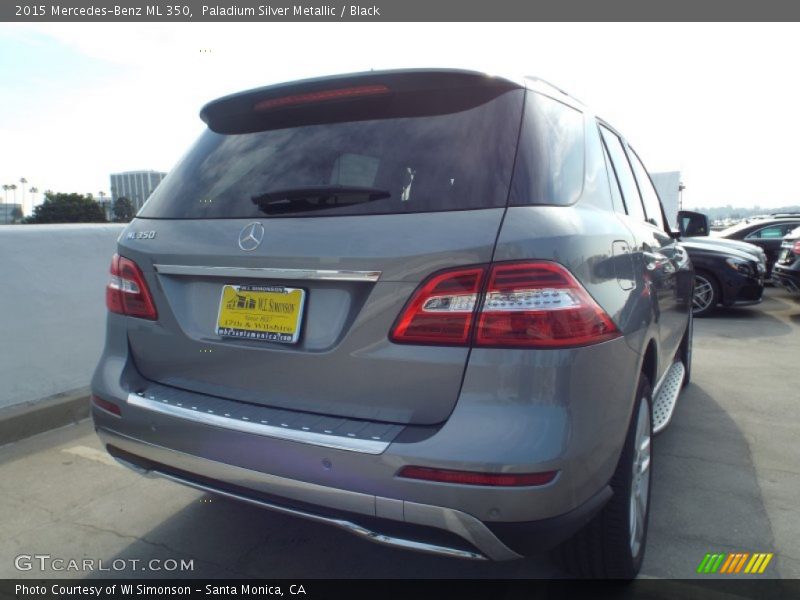 Paladium Silver Metallic / Black 2015 Mercedes-Benz ML 350