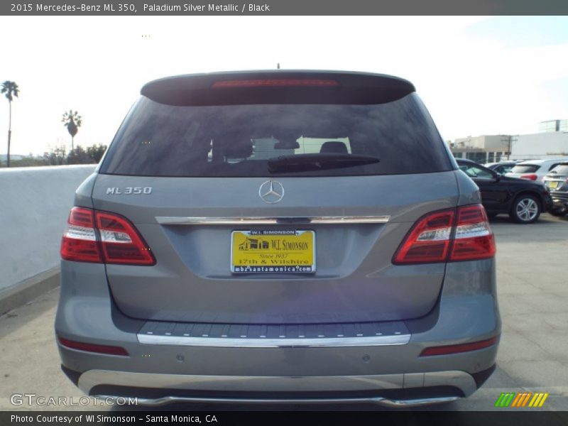 Paladium Silver Metallic / Black 2015 Mercedes-Benz ML 350