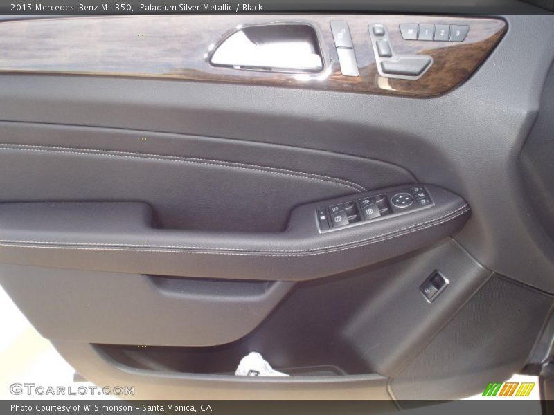 Paladium Silver Metallic / Black 2015 Mercedes-Benz ML 350