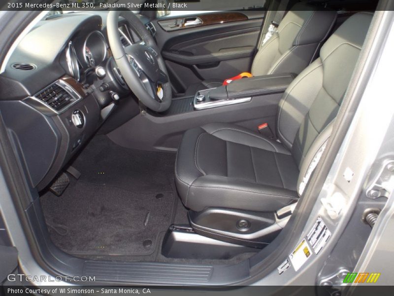 Paladium Silver Metallic / Black 2015 Mercedes-Benz ML 350