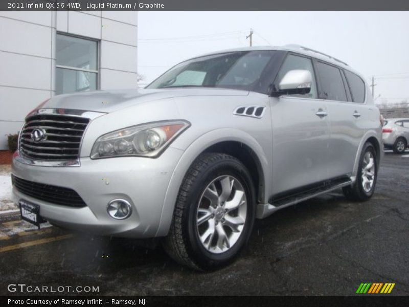 Liquid Platinum / Graphite 2011 Infiniti QX 56 4WD