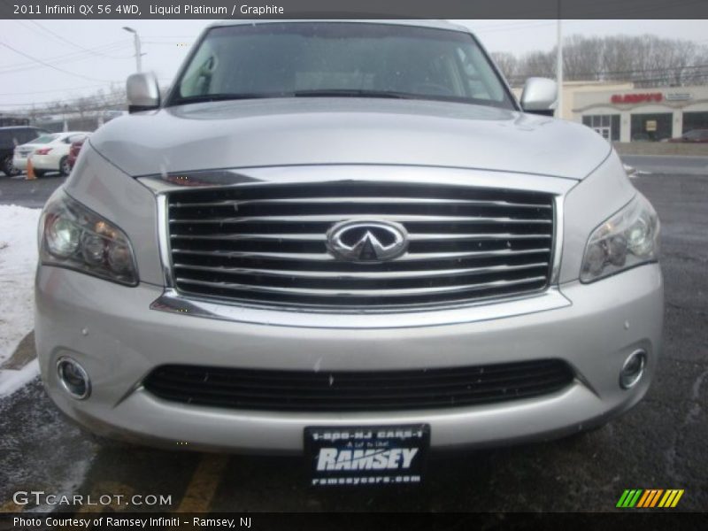 Liquid Platinum / Graphite 2011 Infiniti QX 56 4WD